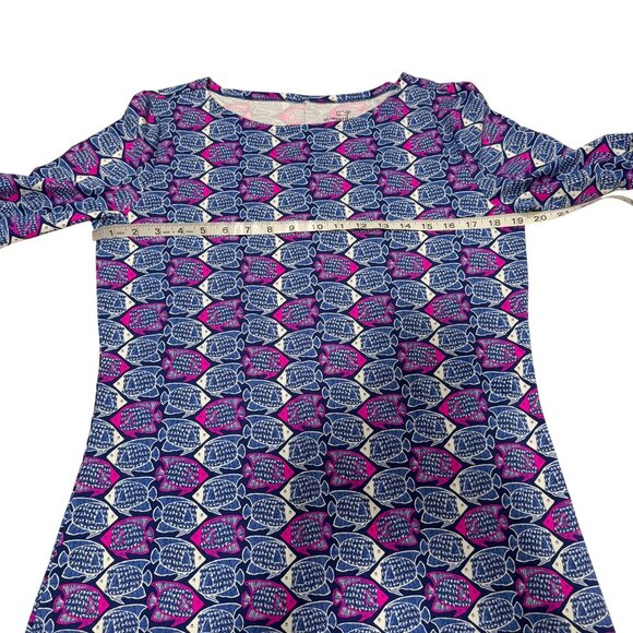 Vineyard Vines Performance‎ Fabric Angelfish Blue Pink Dress Size M - Picture 6 of 7
